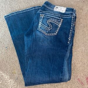Silver bootcut jeans